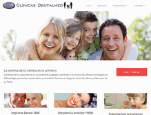 Tablet Screenshot of clinicasdentalmed.es